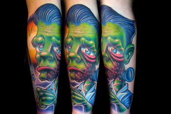 Tattoos - Josh Woods - Frankenstein with pomp